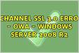 Schannel Error on Server 2008 R